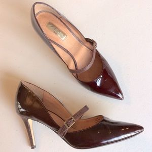 Bordeaux Patent Heels